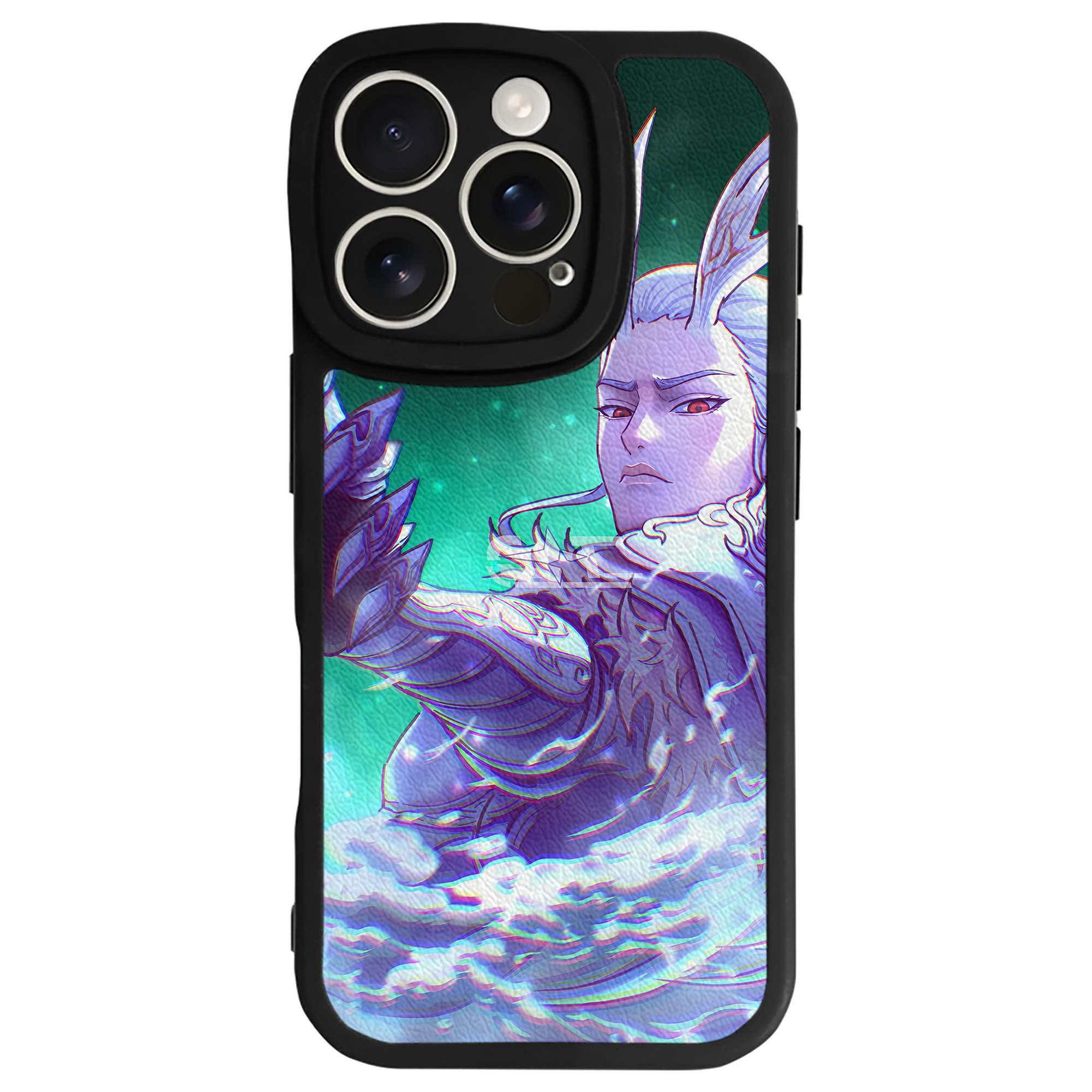 （画像用） Ne Zha 2 ナタ 魔童の大暴れ 【iPhone 16シリーズ対応】シリコンスマホケース（レザー調） 材質：シリコン